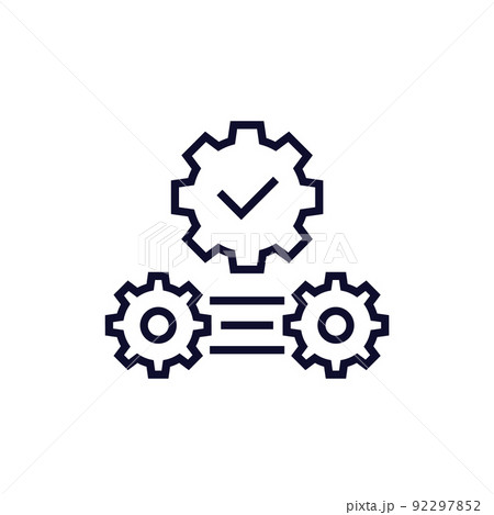 production and quality control line icon 92297852