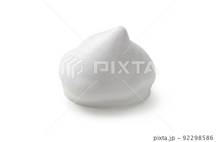 White cosmetic foam mousse, cleanser, shaving foam isolated on a white background. White cosmetic foam mousse, cleanser, shaving foam isolated on a white background. 92298586