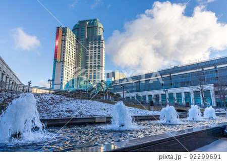 Niagara Falls, Ontario, Canada - December 19 2021 : Fallsview Casino Resort. 92299691