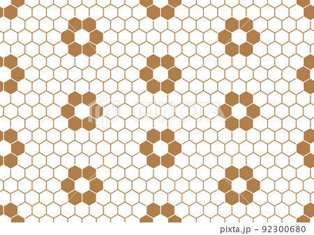 Seamless honeycomb pattern. Vector background hexagonal grid 92300680