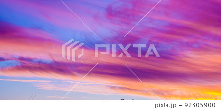 Colorful Sky at Sunset Colorful Sky at Sunset 92305900