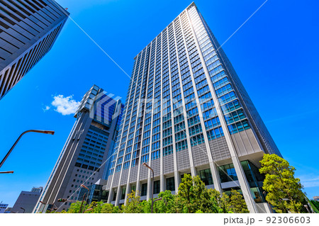 東京 港区 品川駅港南口周辺の都市風景 東京 港区 品川駅港南口周辺の都市風景 92306603