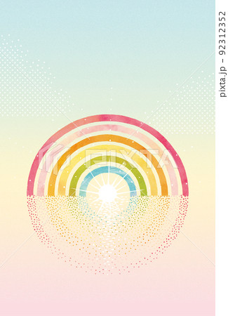 水面に映る虹と光 グラデーション 水面に映る虹と光 グラデーション 92312352