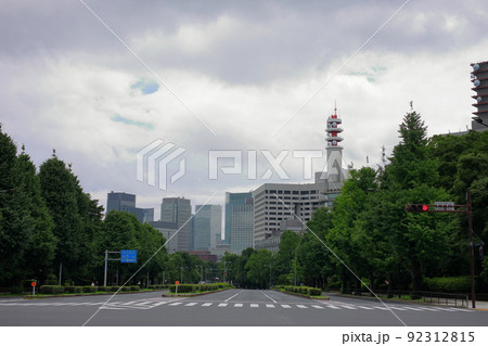 国会前の道路 国会前の道路 92312815
