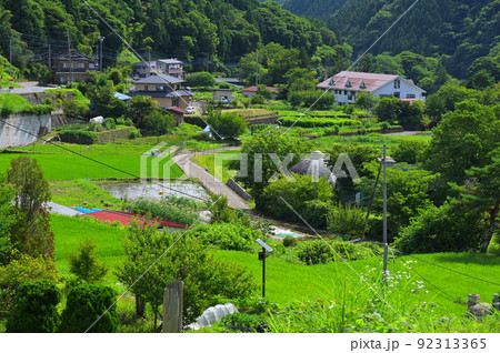 夏の原風景　道志の里 92313365