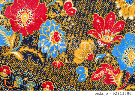 The Batik sarong pattern background in Thailand, traditional batik sarong in Asian. The Batik sarong pattern background in Thailand, traditional batik sarong in Asian. 92313596