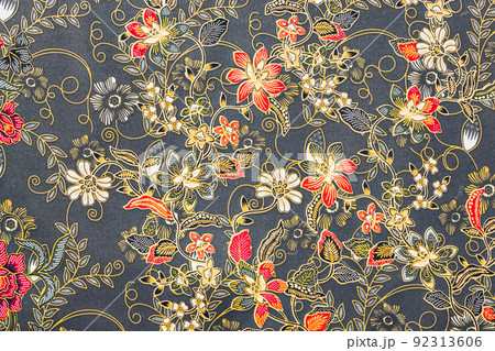 Batik sarong pattern background in Thailand, traditional batik sarong in Asian. Batik sarong pattern background in Thailand, traditional batik sarong in Asian. 92313606