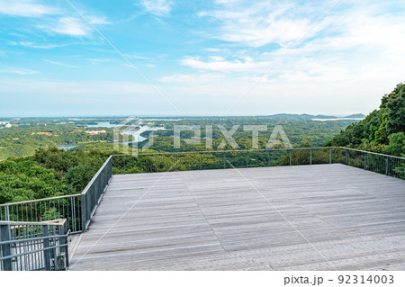 夏の17時頃の横山展望台 夏の17時頃の横山展望台 92314003