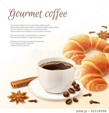 Breakfast With Coffee Background Breakfast With Coffee Background 92316098