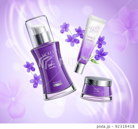 Cosmetics Product Realistic Composition Poster 92316418