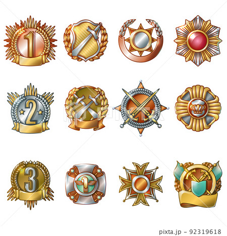 Colorful Military Awards Collection Colorful Military Awards Collection 92319618