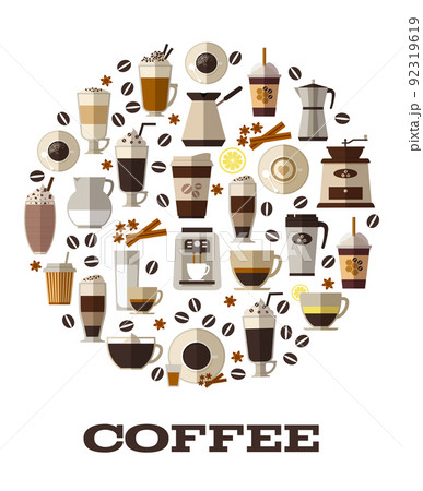 Coffee vector 92319619