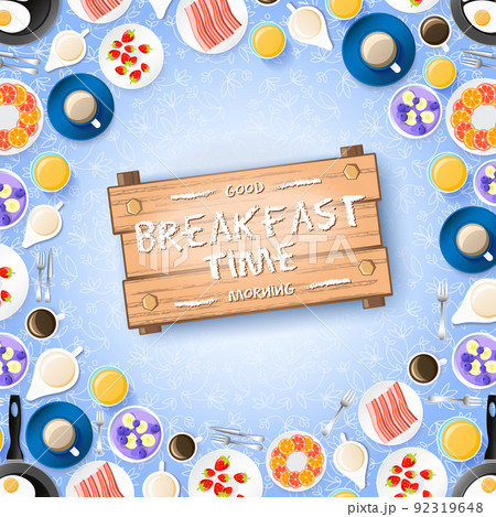 Colorful Breakfast Concept 92319648