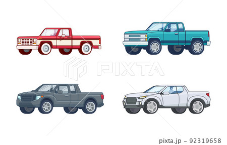 Colorful Pickup Truck Models Collection 92319658