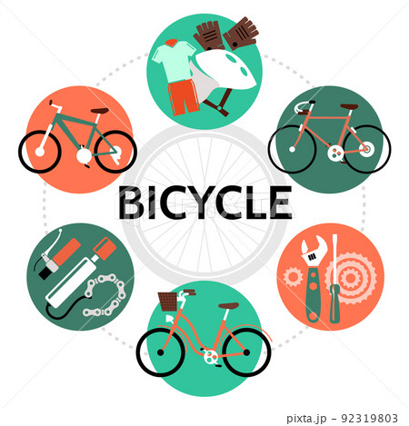 Flat Bicycle Round Concept 92319803