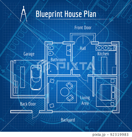 Blueprint house plan Blueprint house plan 92319983