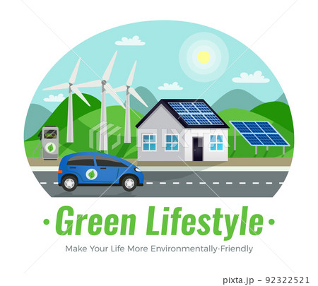 Ecology Colored Composition 92322521