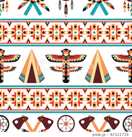 Ethnic border pattern design Ethnic border pattern design 92322726