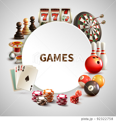 Games Realistic Round Frame 92322758
