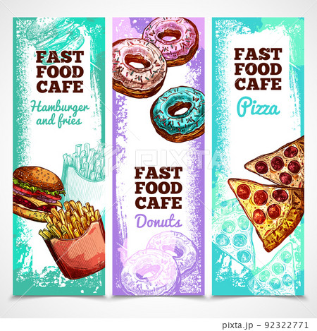 Fast Food Banners Vertical Fast Food Banners Vertical 92322771