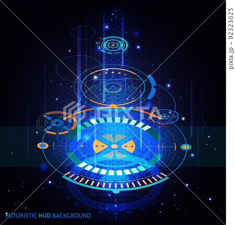 Futuristic HUD Background 92323025