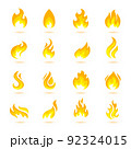 Fire Flames Icons 92324015