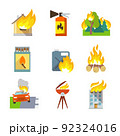Fire Protection Icons 92324016