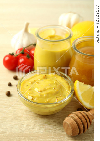 Concept of tasty food with sauce, close up Concept of tasty food with sauce, close up 92329187