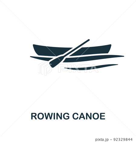 Rowing Canor icon. Monochrome simple line Outdoor Recreation icon for templates, web design and infographics Rowing Canor icon. Monochrome simple line Outdoor Recreation icon for templates, web design and infographics 92329844