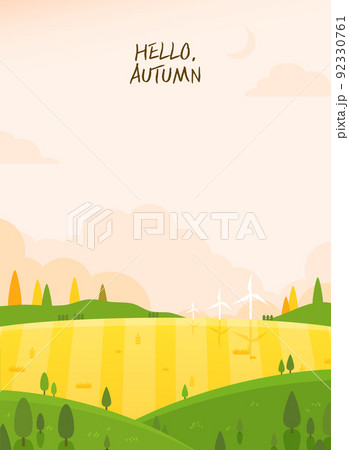 イラスト 秋 立秋 92330761