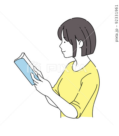 読書をする女性 92331961