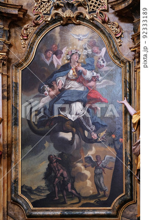 Saint Mary altar in the church of Saint Leonard of Noblac in Kotari, Croatia 92333189