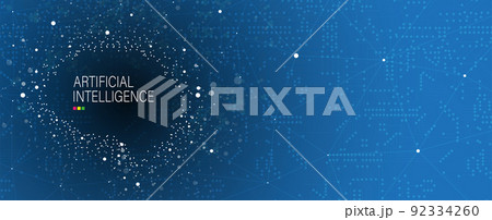 Conceptual technology illustration of artificial intelligence Conceptual technology illustration of artificial intelligence 92334260