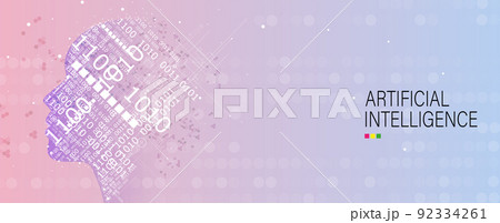 Conceptual technology illustration of artificial intelligence 92334261