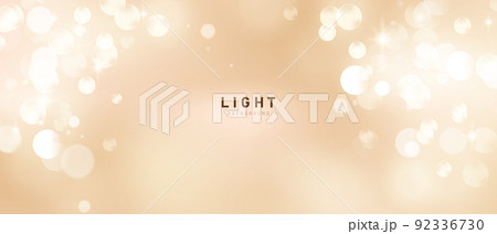 Elegant Golden Bokeh Background Design for festival celebration banner vector illustration 92336730