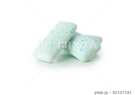 Chewing or bubble gum isolated on white background 92337192