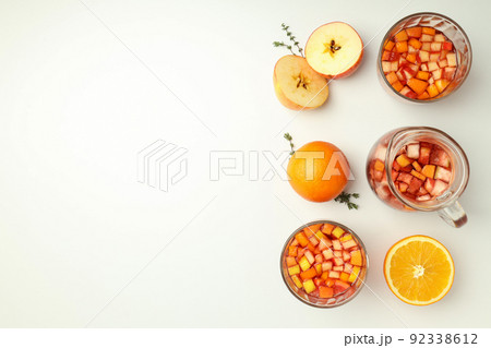 Concept of alcohol drink with Sangria, space for text Concept of alcohol drink with Sangria, space for text 92338612