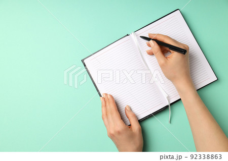 Concept of stationary accessories, space for text 92338863
