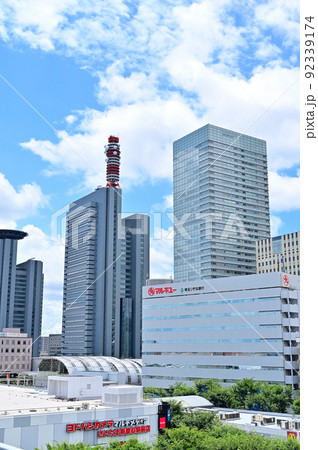 さいたま新都心駅 東口 東口デッキからの景色 さいたま新都心駅 東口 東口デッキからの景色 92339174