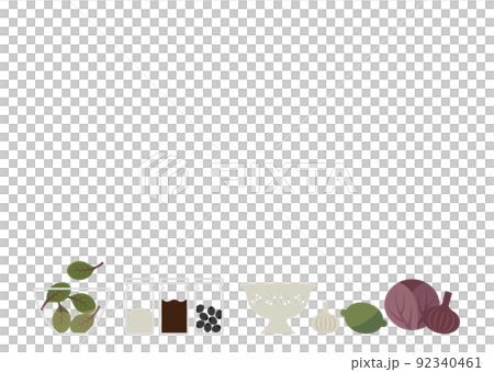 食材とスパイスのフレーム　白 92340461