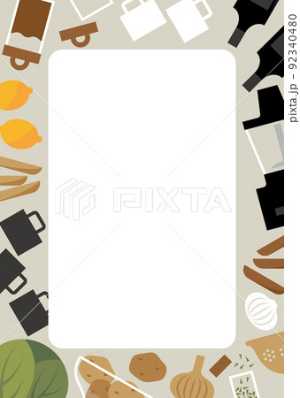 クッキングイメージフレーム 92340480