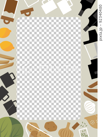 クッキングイメージフレーム 92340480