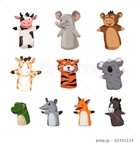 animal hand puppets set cartoon vector illustration animal hand puppets set cartoon vector illustration 92341224
