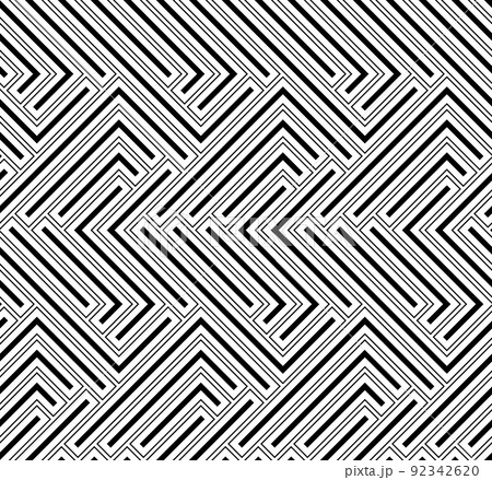 Seamless Geometric Vector Background, Modern Abstract Pattern 92342620