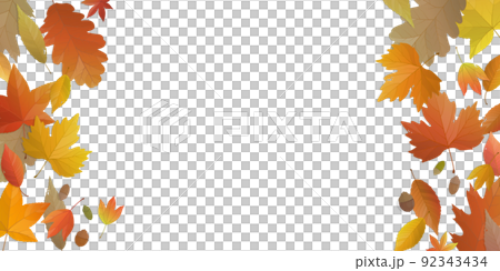 秋天落葉的背景圖框 秋天落葉的背景圖框 92343434