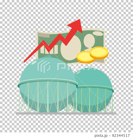 Image of price increase of city gas Image of price increase of city gas 92344517