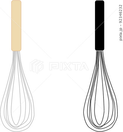 シンプルな泡立て器のイラスト素材のイラスト素材