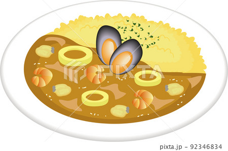 シーフードカレー 92346834