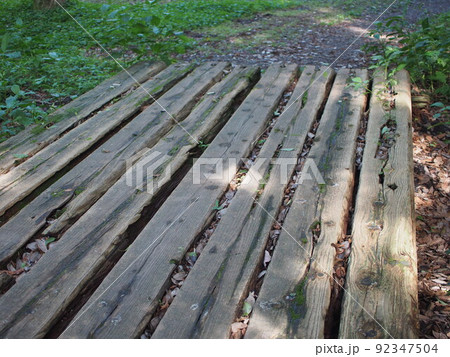 公園の木橋 公園の木橋 92347504