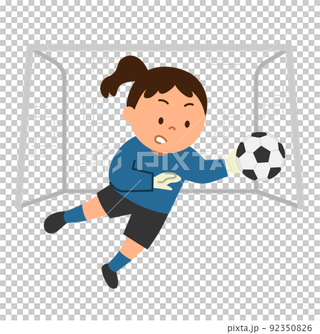 Girl playing soccer 7 92350826